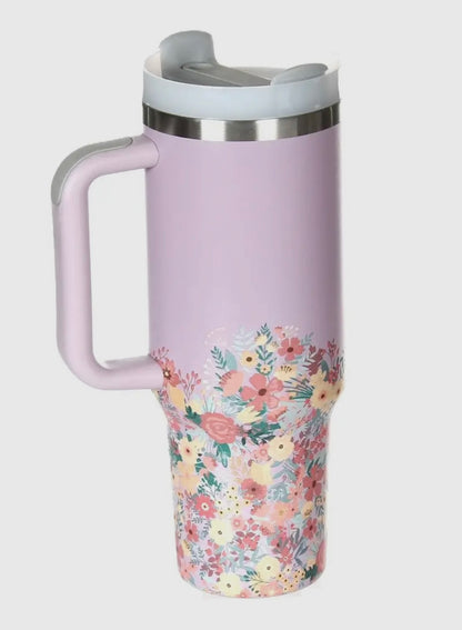 40oz Floral Tumbler